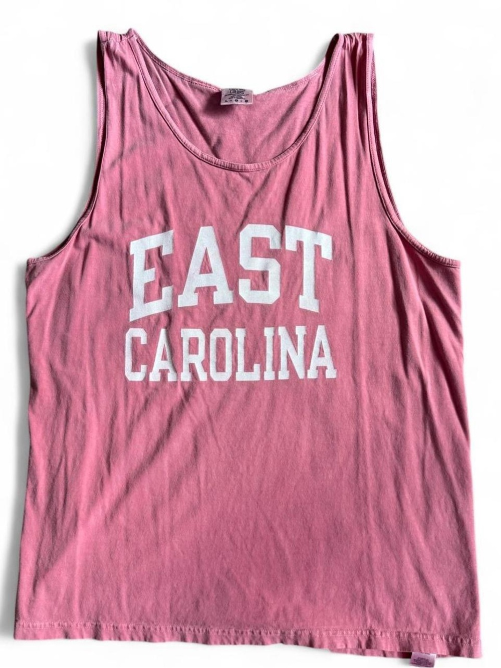 Comfort Colors East Carolina Pink Graphic Tank Top